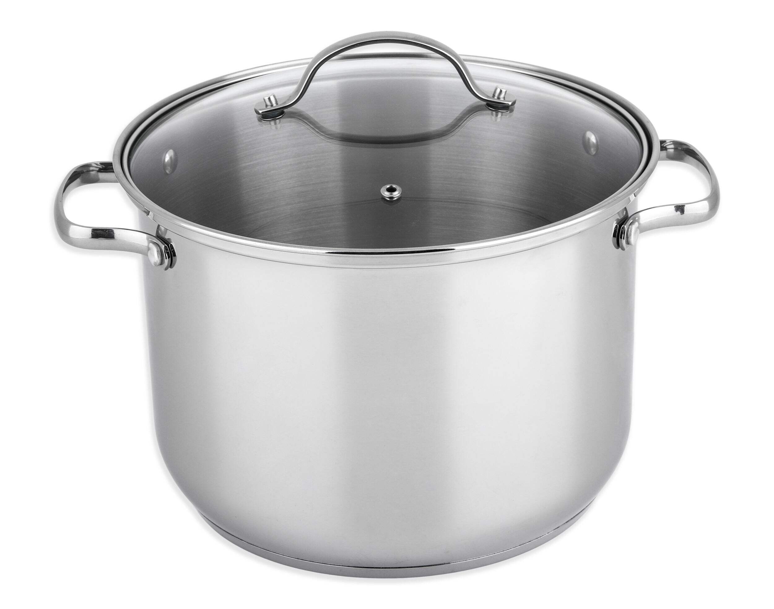 MASTER Chef Stainless Steel Pasta Pot Set, 8qt Front_Elevated