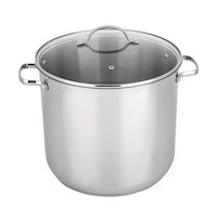 MASTER Chef Stainless Steel Stock Pot, 16qt Front_Elevated
