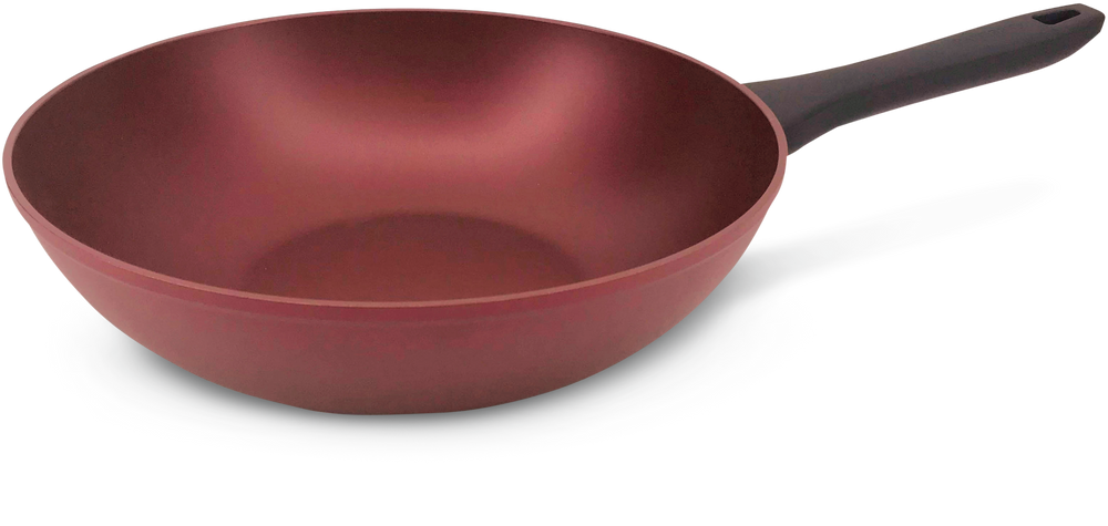 PADERNO Classic Cast Iron Wok Stir Fry Pan, PFOA-Free, Non-Stick, Black,  32cm