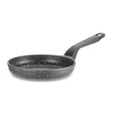 Heritage The Rock Egg Frying Pan, Aluminum Body, Dishwasher & Oven Safe, Black, 7-in Front_Angled_Left