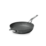 Heritage The Rock Traditional Non-Stick Frying Pan, Dishwasher & Oven Safe, Black, 13-in Front_Three_Fourths_Angled_Left