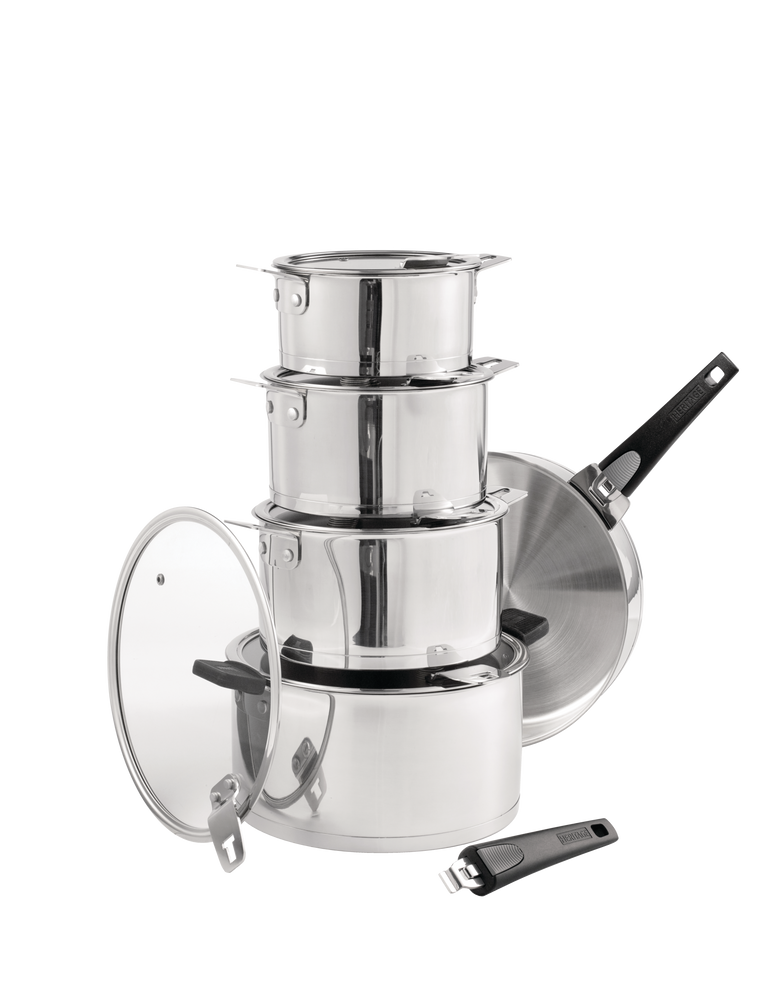 Heritage The Rock NonStick TLock Cookware Set w/ Detachable Handles