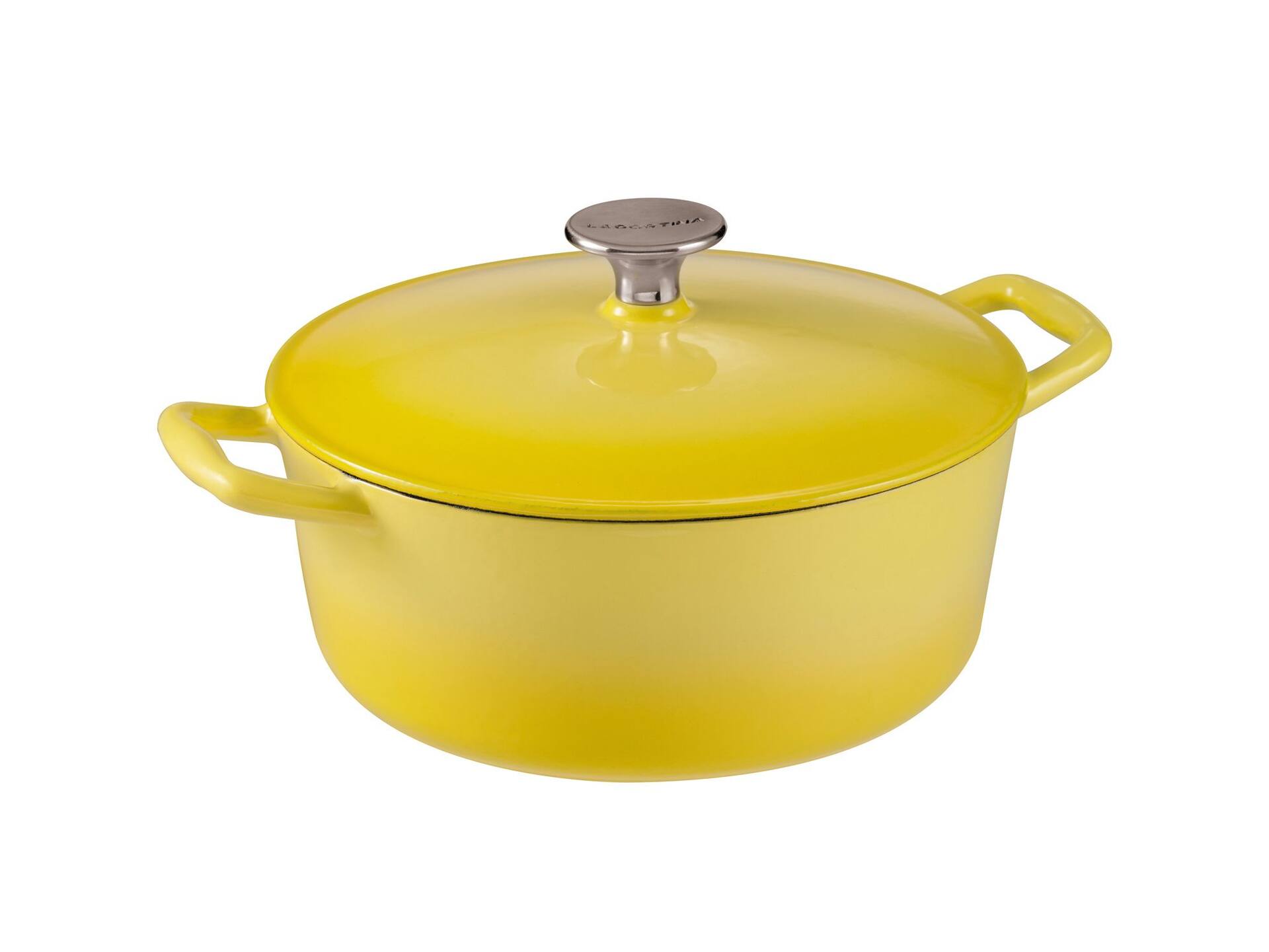 Lagostina Tuscan Collection - Cocotte ronde en fonte émaillée, rouge, 4  pintes