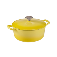 Lagostina Tuscan Collection Round Casserole Dish, Yellow, 4-qt