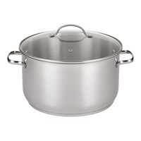 Master Chef Stainless Steel Stock Pot, 10-qt Front_Elevated