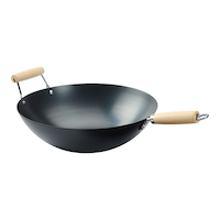 Master Chef Rust-Resistant Wok with Helper Handle, 14-in