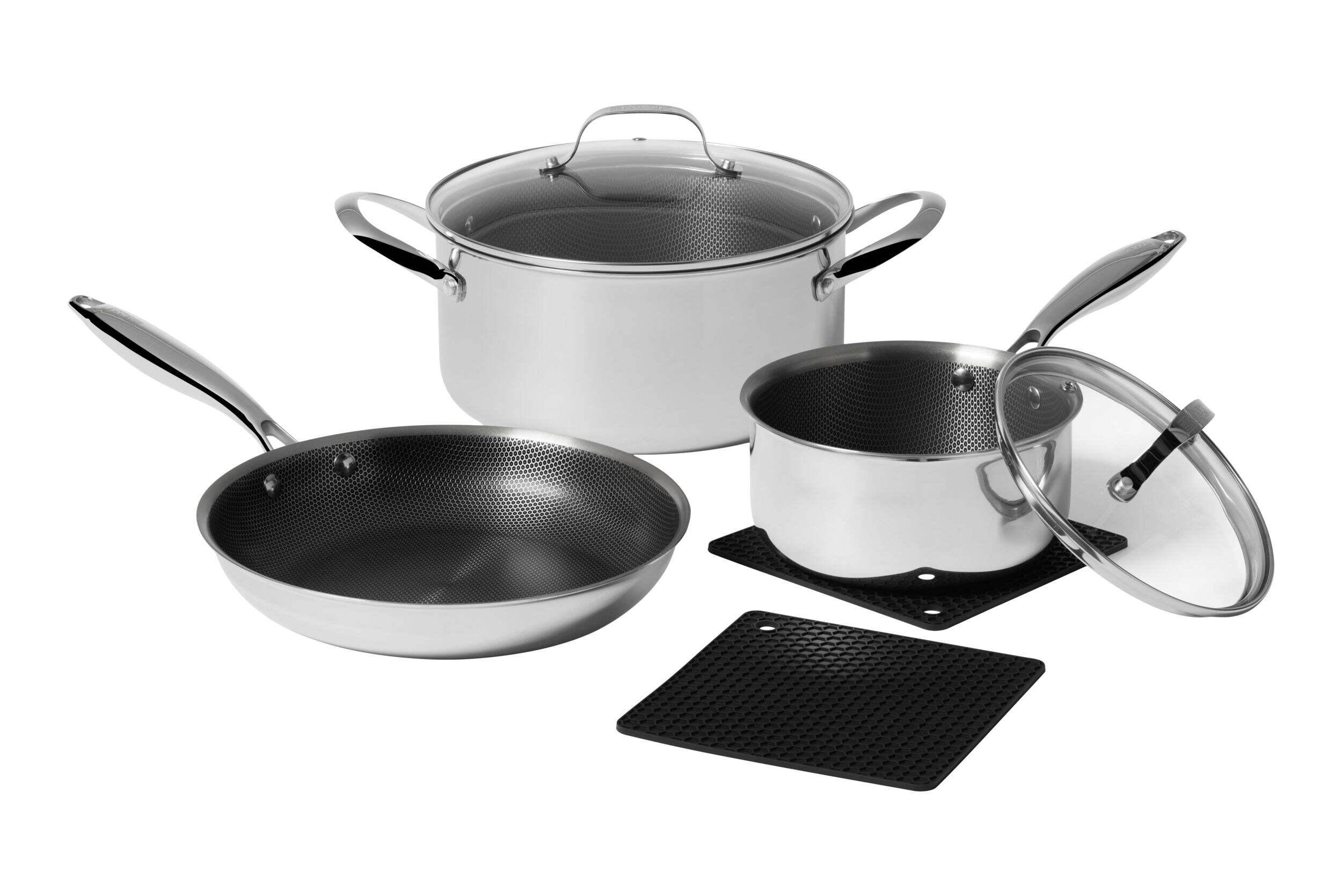 Batterie de cuisine hybride revêtue de céramique Heritage The Rock, paq. 7 Composite_or_Mixed