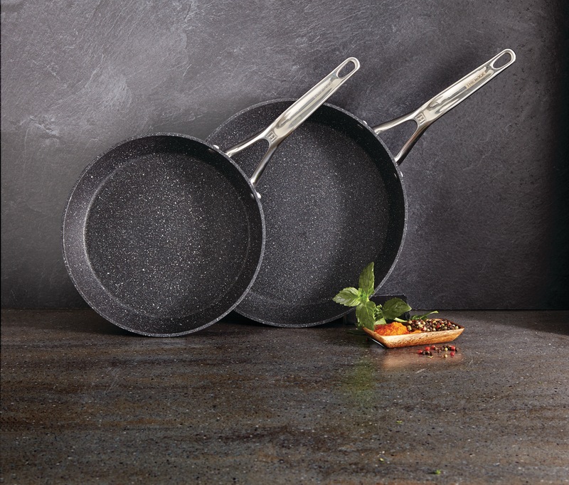 Heritage The Rock Frying Pan, Nonstick, Dishwasher & Oven Safe, Black