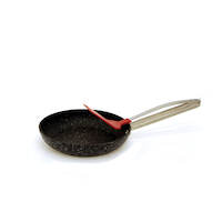 Heritage The Rock Mini Frying Pan with Spatula Front_Three_Fourths_Angled_Left