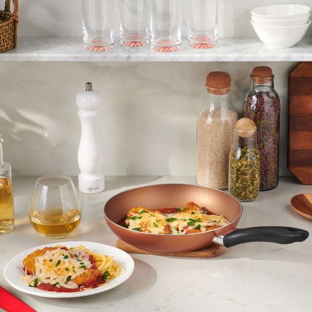 Lagostina Ticino Copper Frying Pan, NonStick, Dishwasher & Oven Safe
