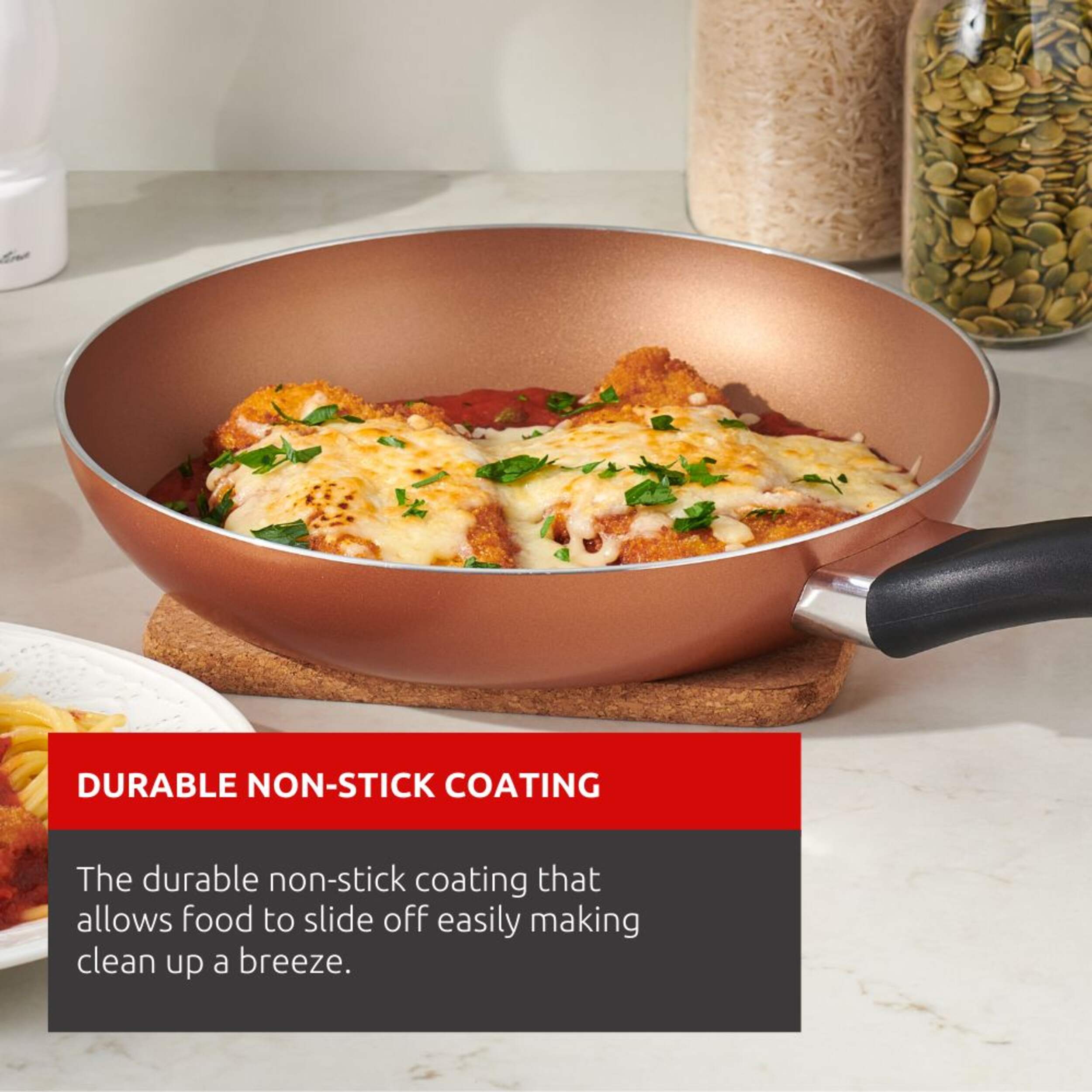 Lagostina Ticino Copper Frying Pan, NonStick, Dishwasher & Oven Safe