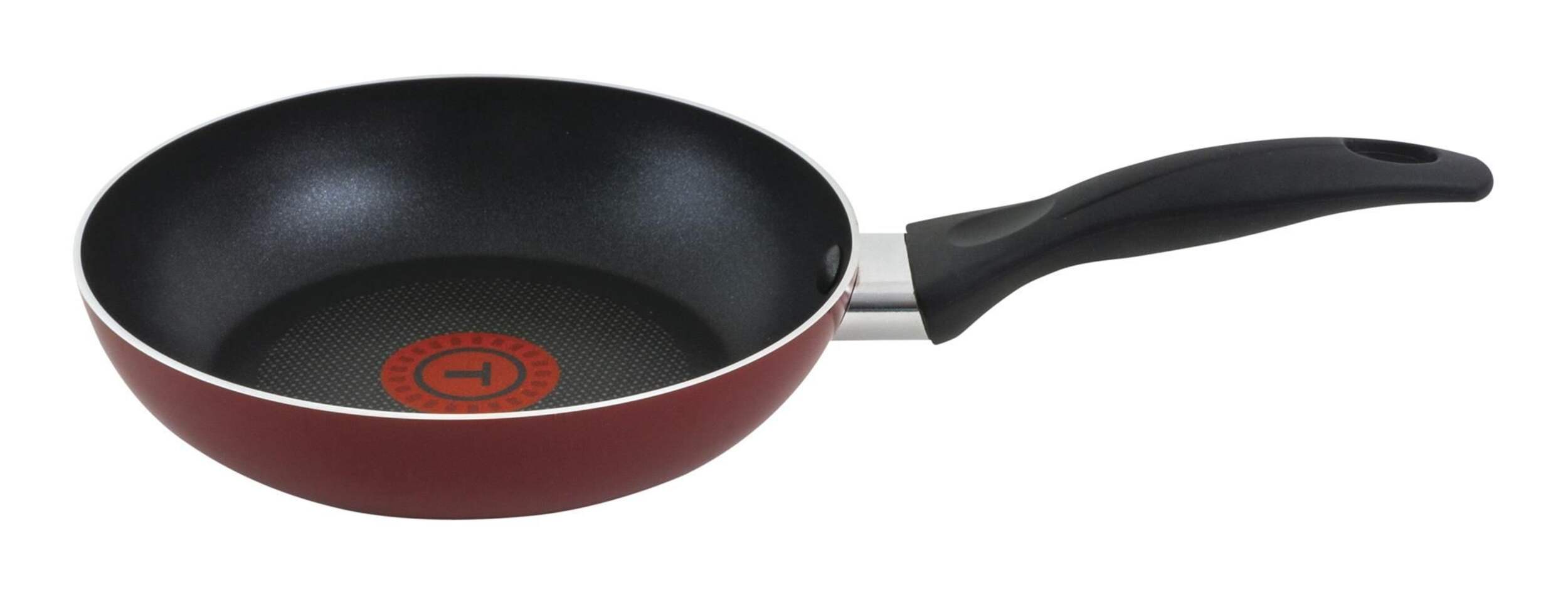 T-fal Viva Frying Pan, Red, 8-in Side_Left