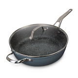 Heritage The Rock Jumbo Cooker, Non-Stick, Dishwasher & Oven Safe, 30cm Front_Three_Fourths_Angled_Left