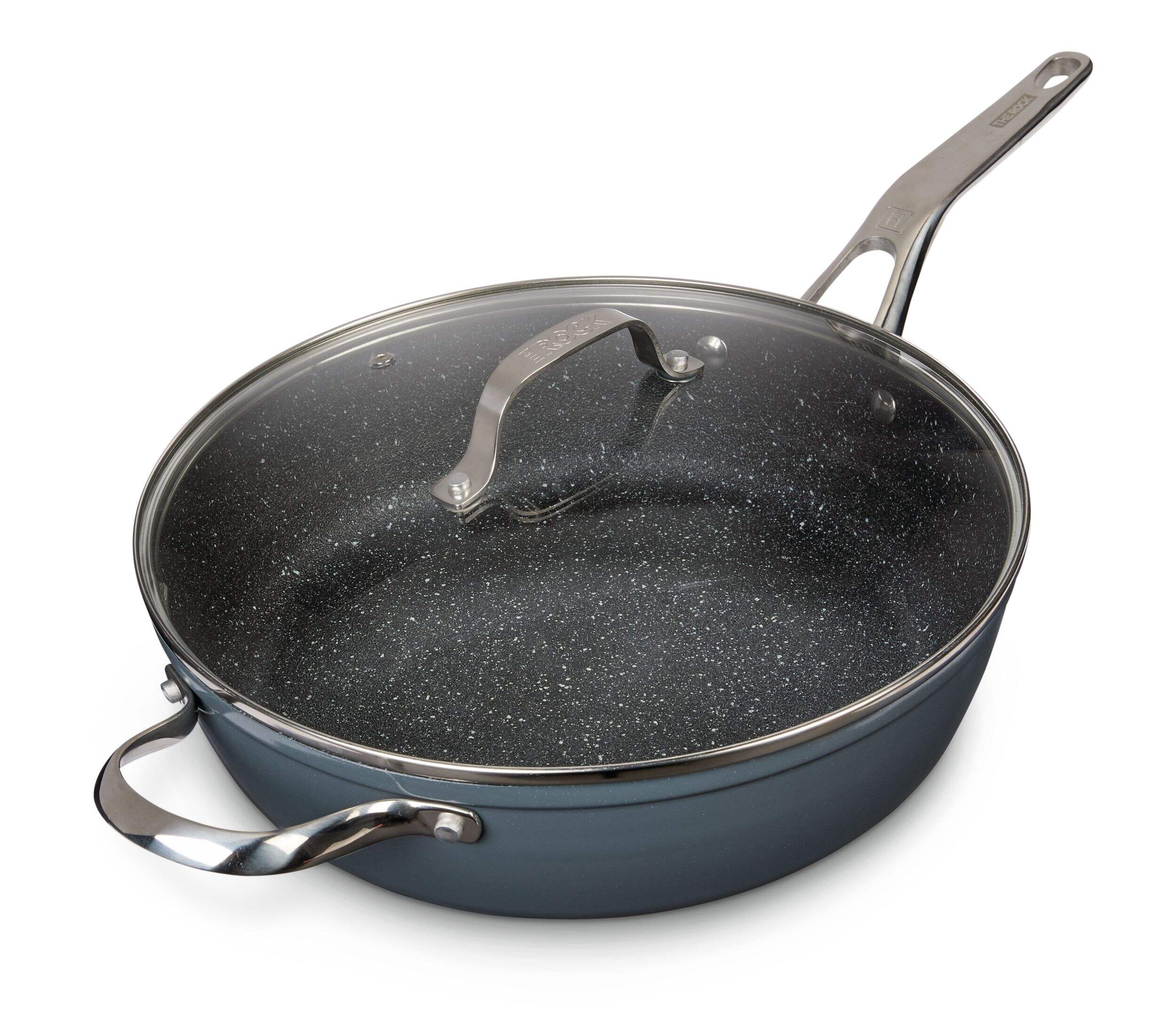 Heritage The Rock Jumbo Cooker, Non-Stick, Dishwasher & Oven Safe, 30cm Front_Three_Fourths_Angled_Left