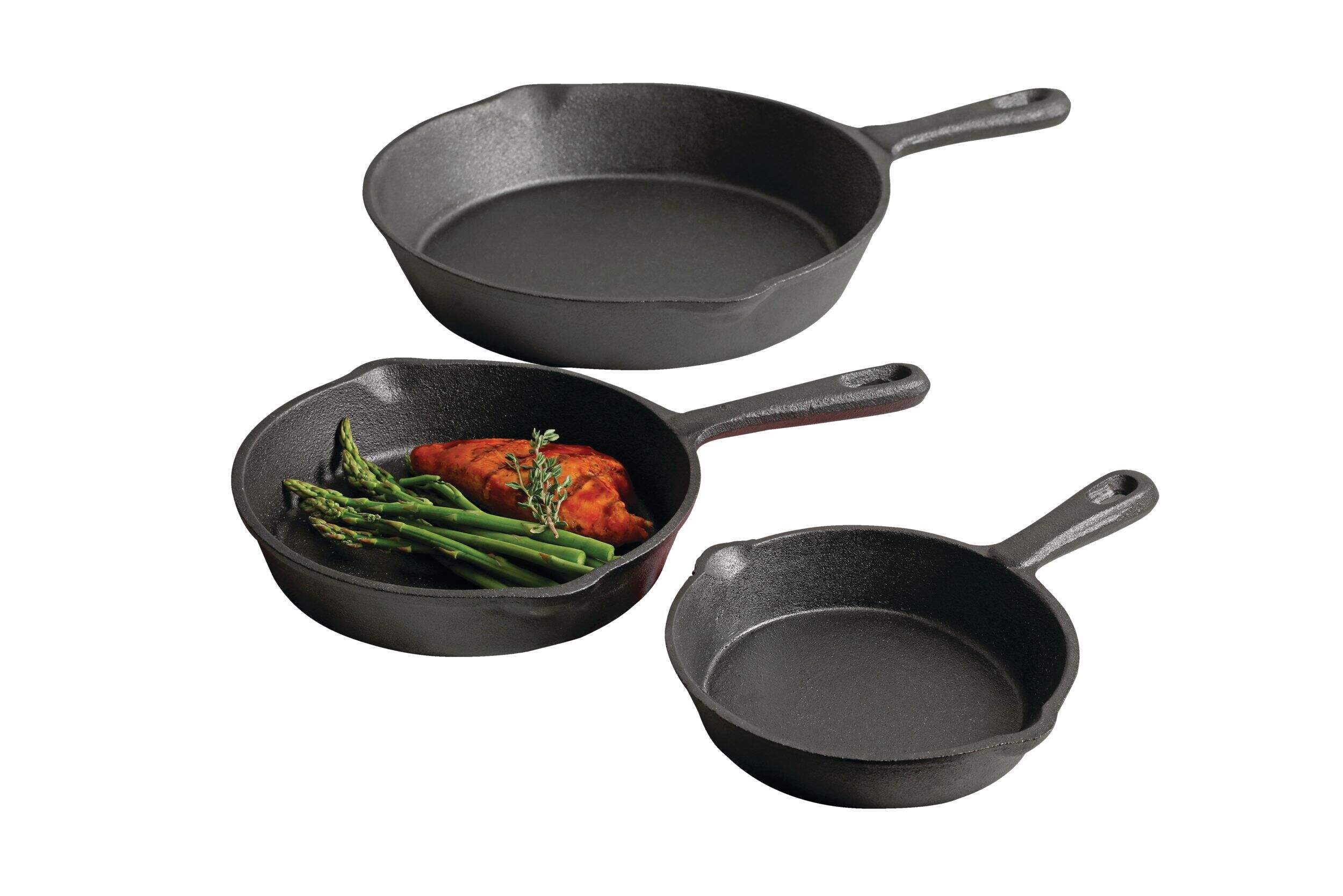 General Store Cast Iron Fry Pan Set, 3pc Canadian Tire