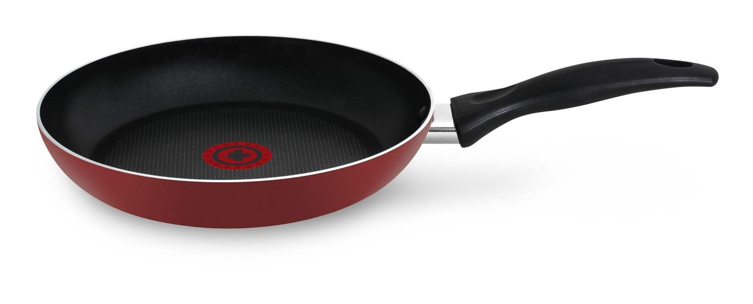 T-fal Viva Maple Leaf Fry Pan, Red, 10-in Side_Left