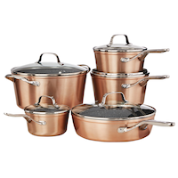 Heritage The Rock Non-Stick Cookware Set, Dishwasher & Oven Safe, Aluminum, 10-pc