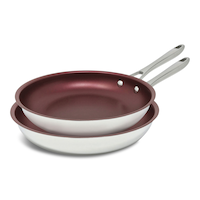 Paderno Clad Non-stick Fry Pans, 24 cm/28 cm, 2-pk, Induction Compatible Cookware Front_Three_Fourths_Angled_Left