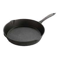Lagostina Pre-Seasoned Cast Iron Frying Pan, 8-Inch Front_Three_Fourths_Angled_Left