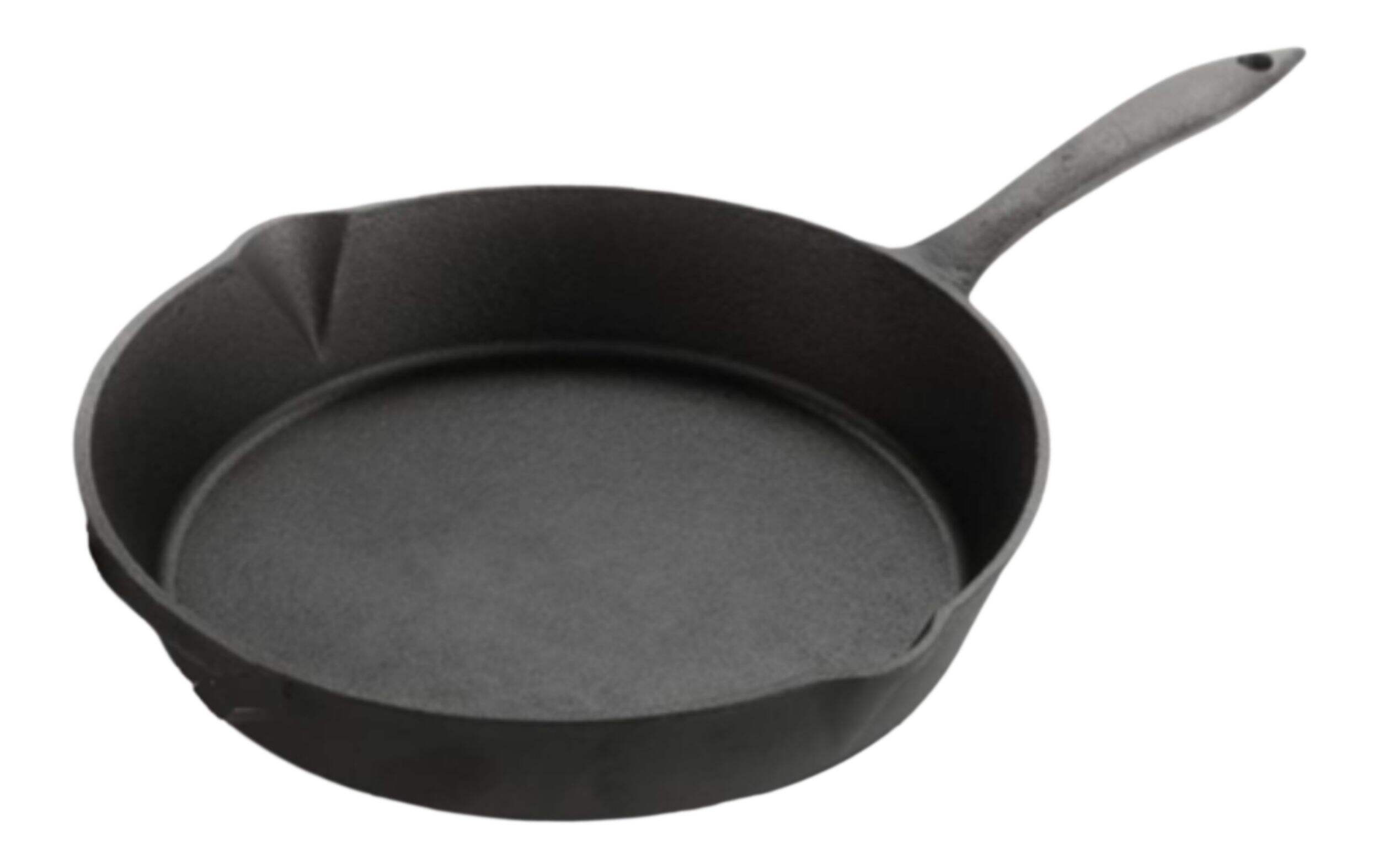 Lagostina Pre-Seasoned Cast Iron Frying Pan, 8-Inch Front_Three_Fourths_Angled_Left