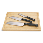 MASTER Chef Stainless Steel Knife Set with Sheaths, Dishwasher Safe, 4-pc