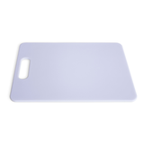 Polypropylene Cutting Board, Dishwasher Safe, 14-in x 11-in, White Overhead_Plunge
