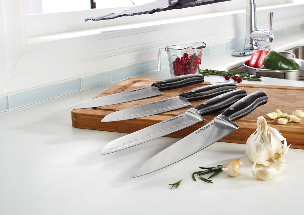 Henckels Stainless Steel Fine Edge Definition Santoku Knife, Ergonomic