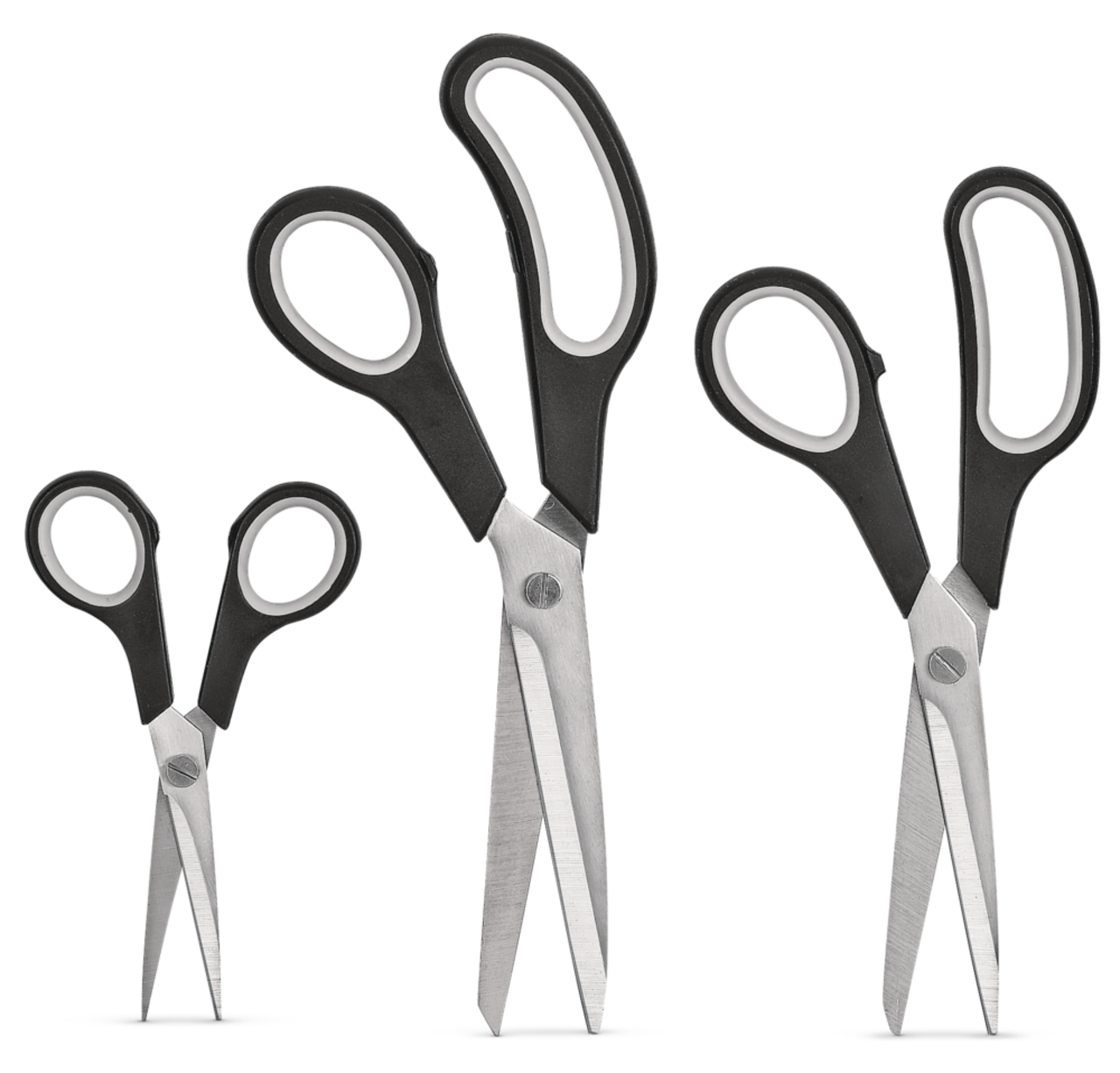 3 Pcs Leather Craft Hole Punch, White Steel Sewing Scissors Set