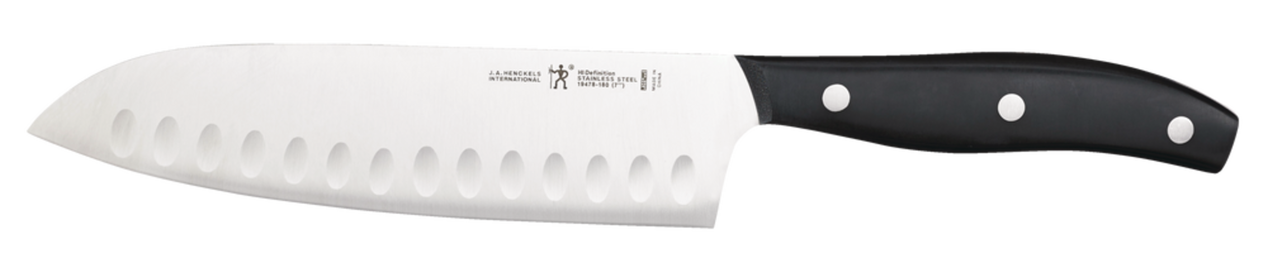 Henckels Stainless Steel Fine Edge Definition Santoku Knife, Ergonomic