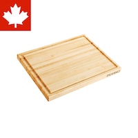 PADERNO Maple Hardwood Cutting Board, Grip Handles, 16 x 20-in