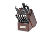 Cuisinart Forged Stainless Steel Japanese Knife Block Set, 14-pc Front_Angled_Left