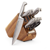 Sabatier Stainless Steel Knife Block Set with Edgekeeper, 13-pc