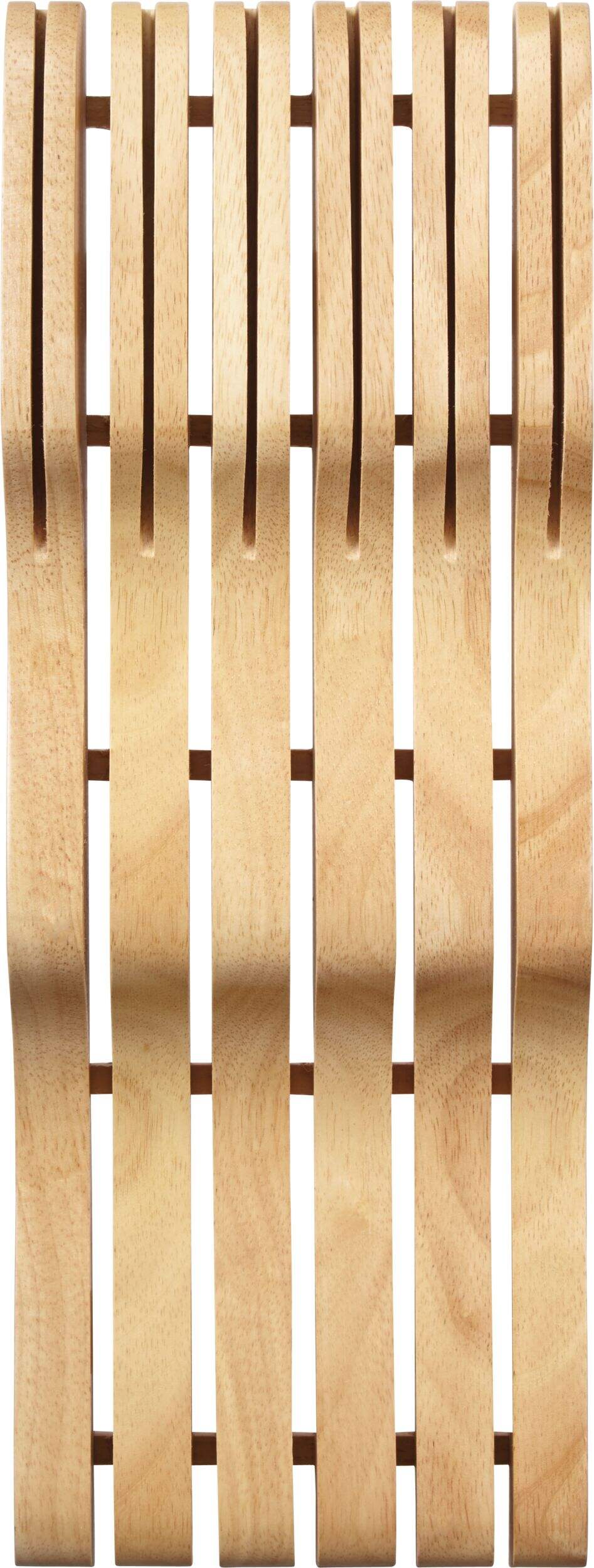 Sabatier Bamboo In-Drawer Knife Block Organizer, Hold 11 Knives, 17-in x 6.5-in Front_Flat