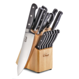 MASTER Chef Forged Knife Set, 14-pc Front_Angled_Right
