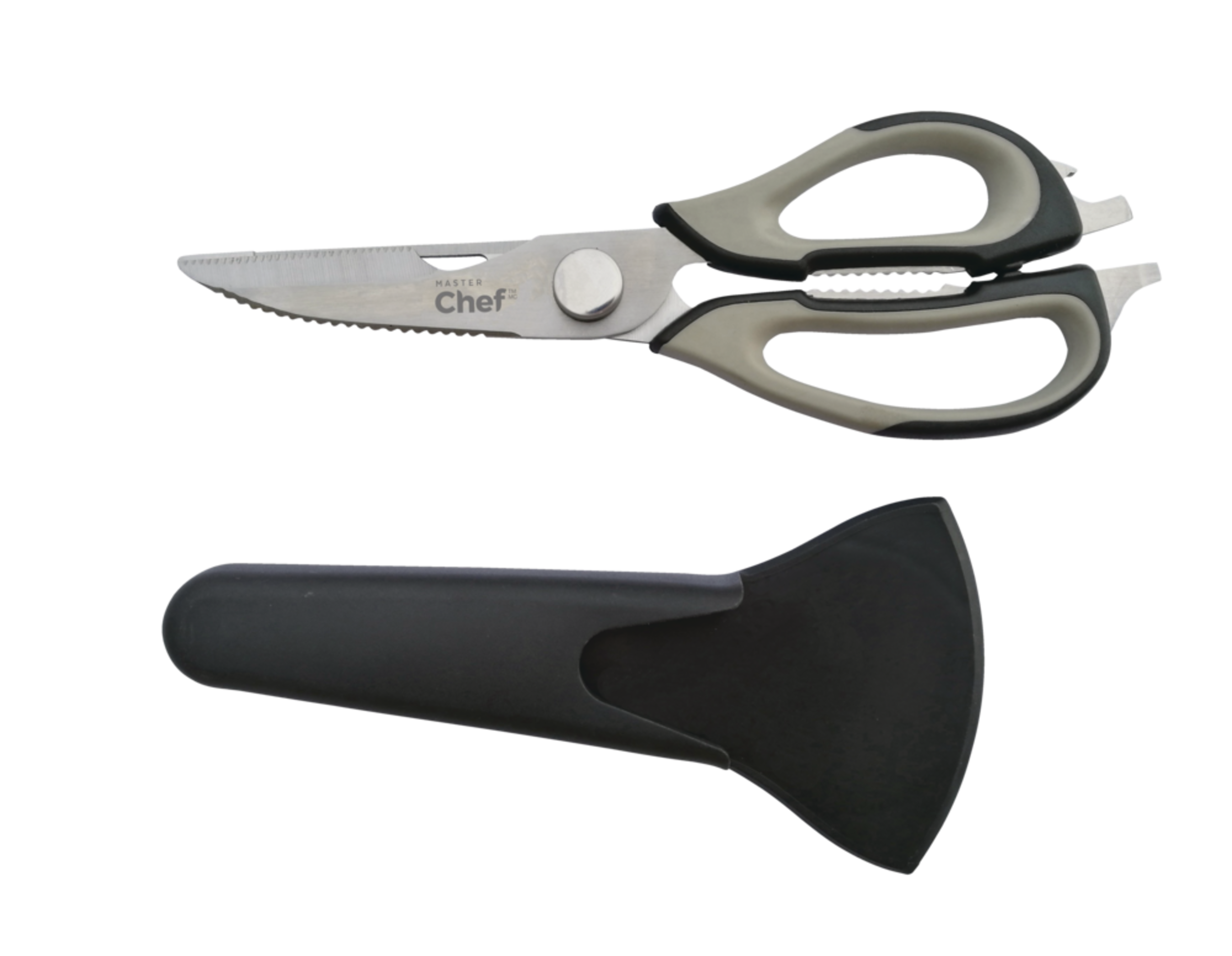 MASTER Chef 8-in-1 Multi-Purpose Scissors with Sheath Overhead_Flat