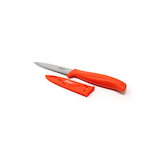 MASTER Chef Stainless Steel Paring Knife with Sheath, 3.5-in, Assorted Colours Front_Three_Fourths_Angled_Left