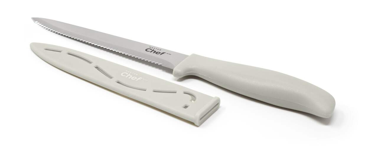 MASTER Chef Stainless Steel Utility Knife with Sheath, 5.5-in