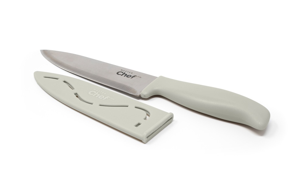 MASTER Chef Stainless Steel Knife with Sheath, 6in, Assorted Colours