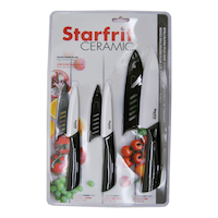 Stafrit Ceramic Knife Set, 3-pc Front_Flat