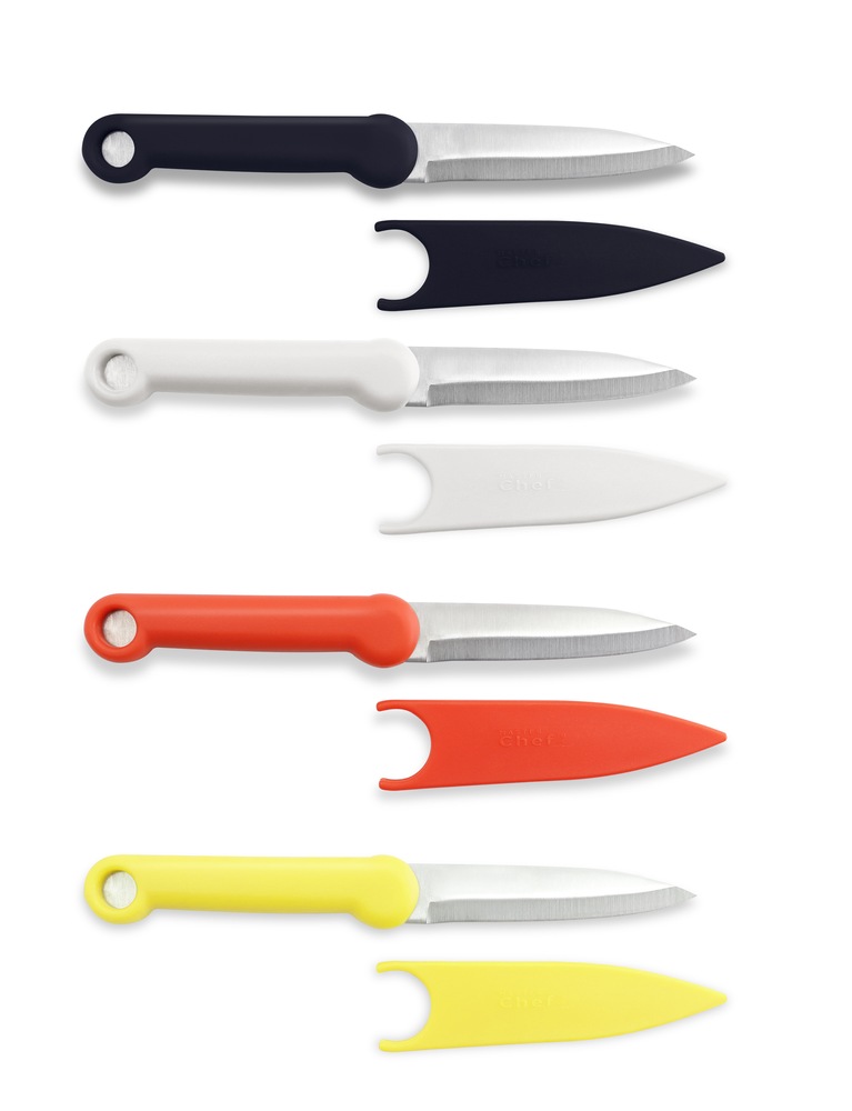 MASTER Chef Stainless Steel Paring Knife Set with Sheaths, Dishwasher