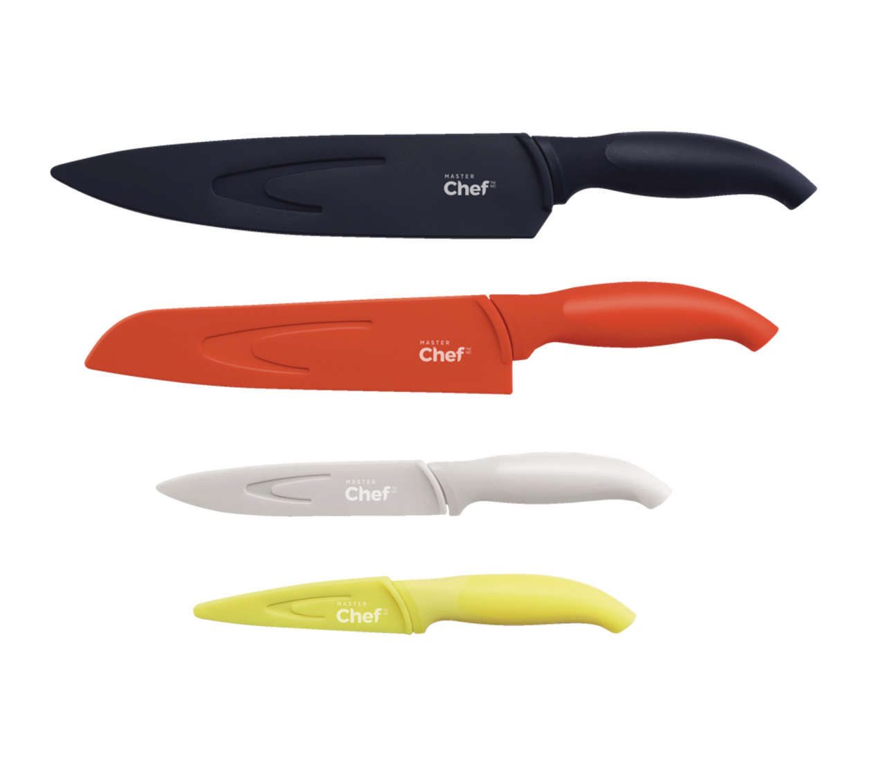 Couteaux et couverts en acier inoxydable MASTER Chef avec bloc, poignée  ergonomique, paq. 22