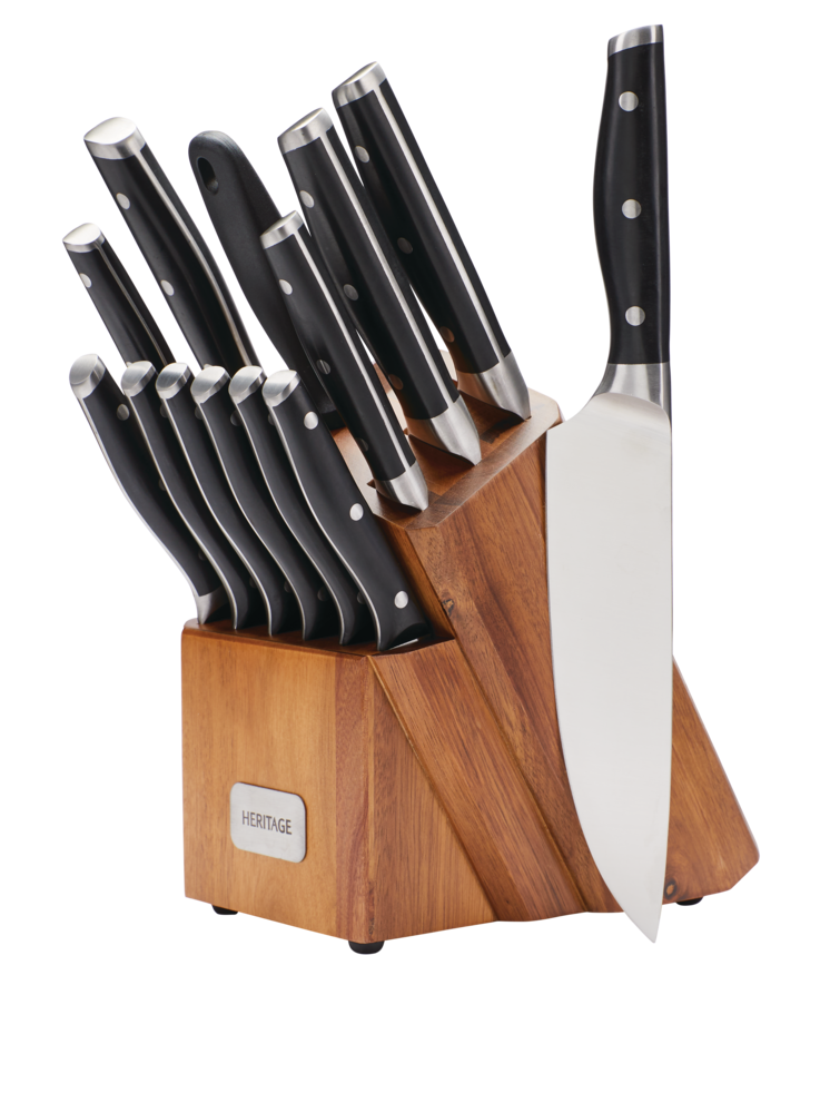 Heritage Acacia Wood Knife Block Set, 14pc Canadian Tire