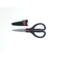 MASTER Chef Edgekeeper Stainless Steel Micro-Serrated Kitchen Shears with Sharpening Sheath
