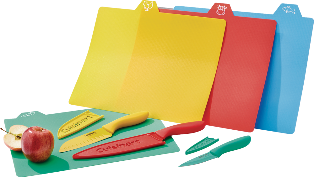 Cuisinart Stainless Steel Knives & Cutting Mat Set with Sheaths, 10pc Canadian Tire