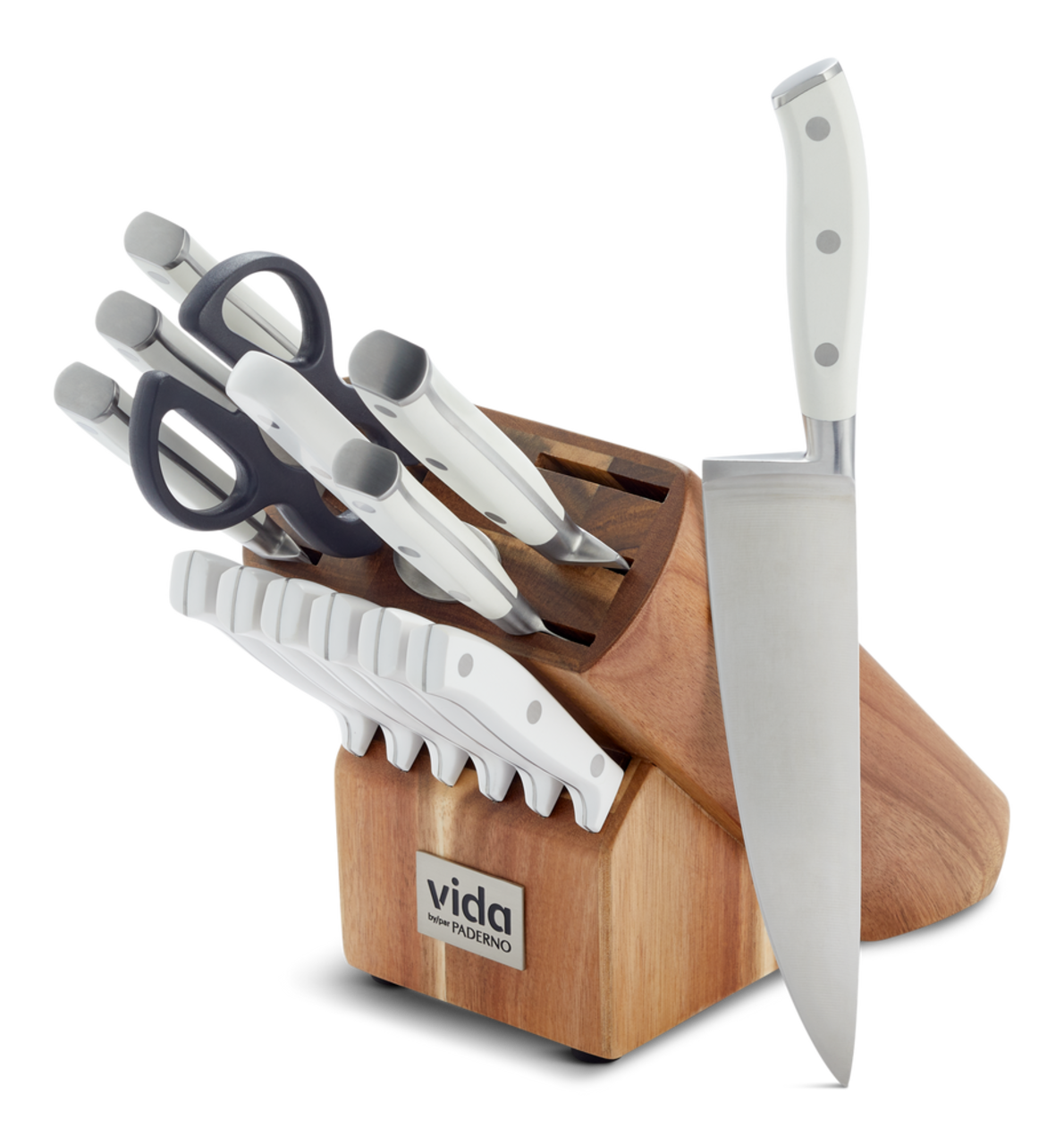 Japanese Steel 14-Piece Knife Block Set – Vida by PADERNO