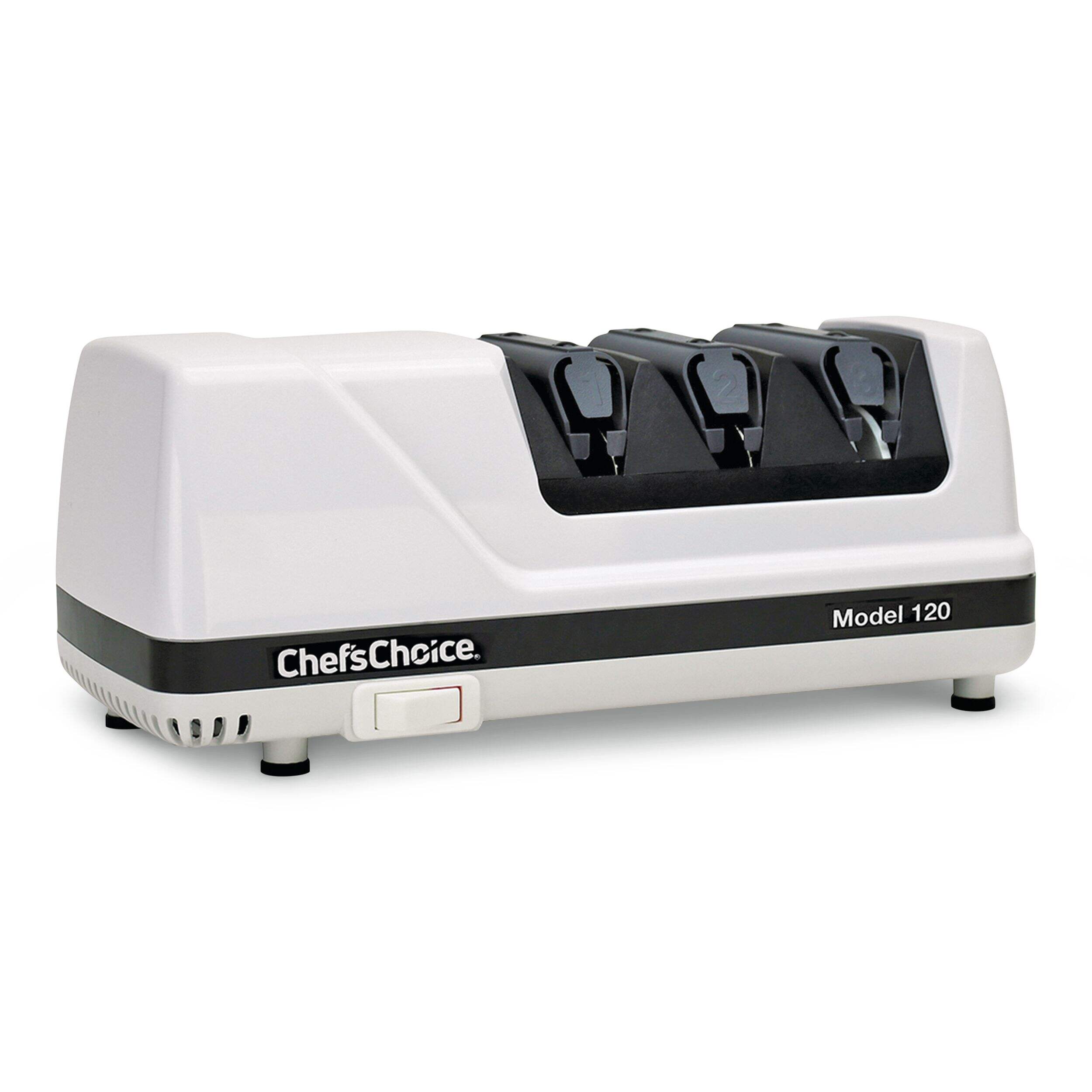 Chef's Choice Model 120 Professional 3-Stage Electric Knife Sharpener Front_Angled_Right