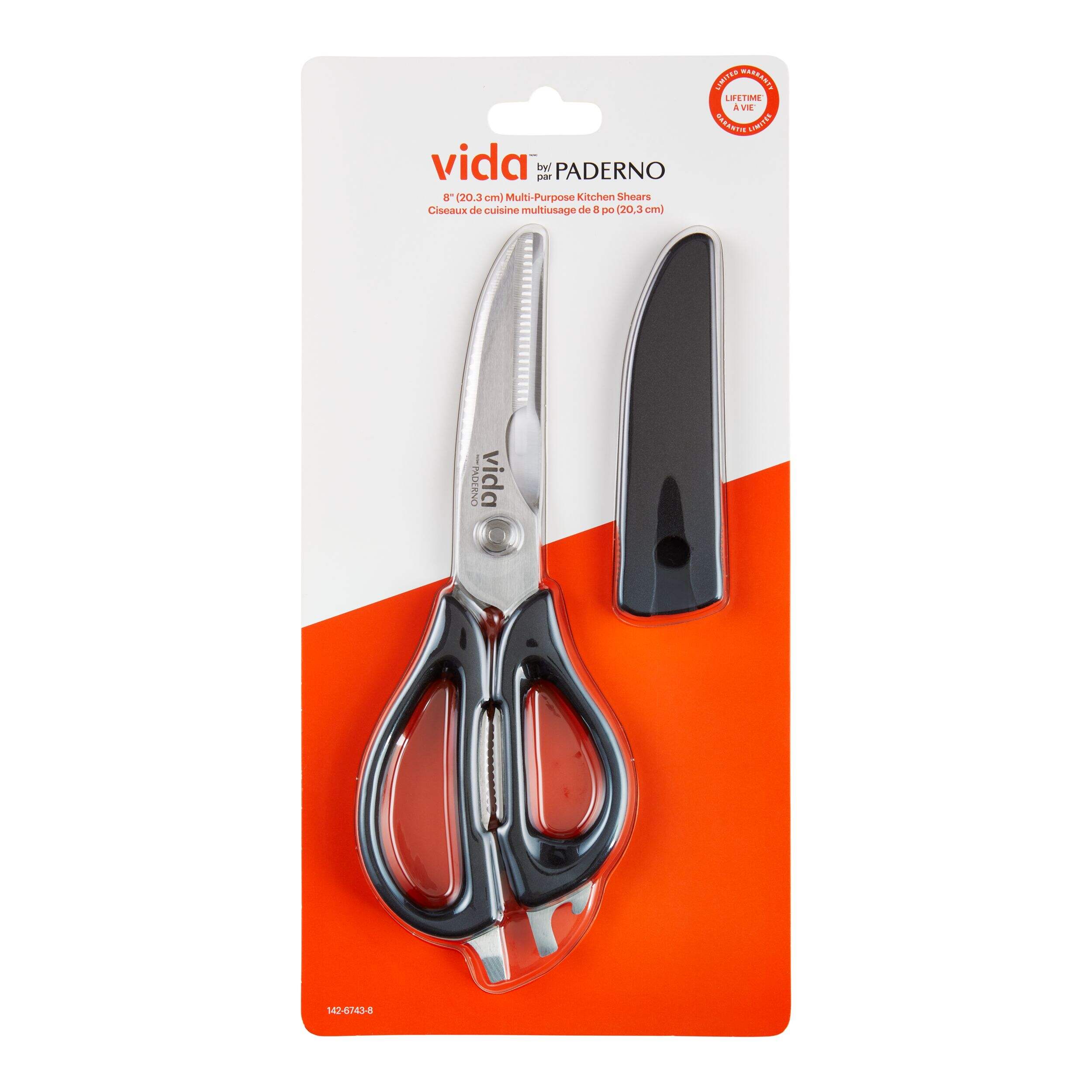 Vida by PADERNO 8-in-1 Shears Front_Flat