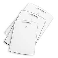 Henckels Anti-Bacterial Reversible Cutting Board Set, White, 3-pc Composite_or_Mixed