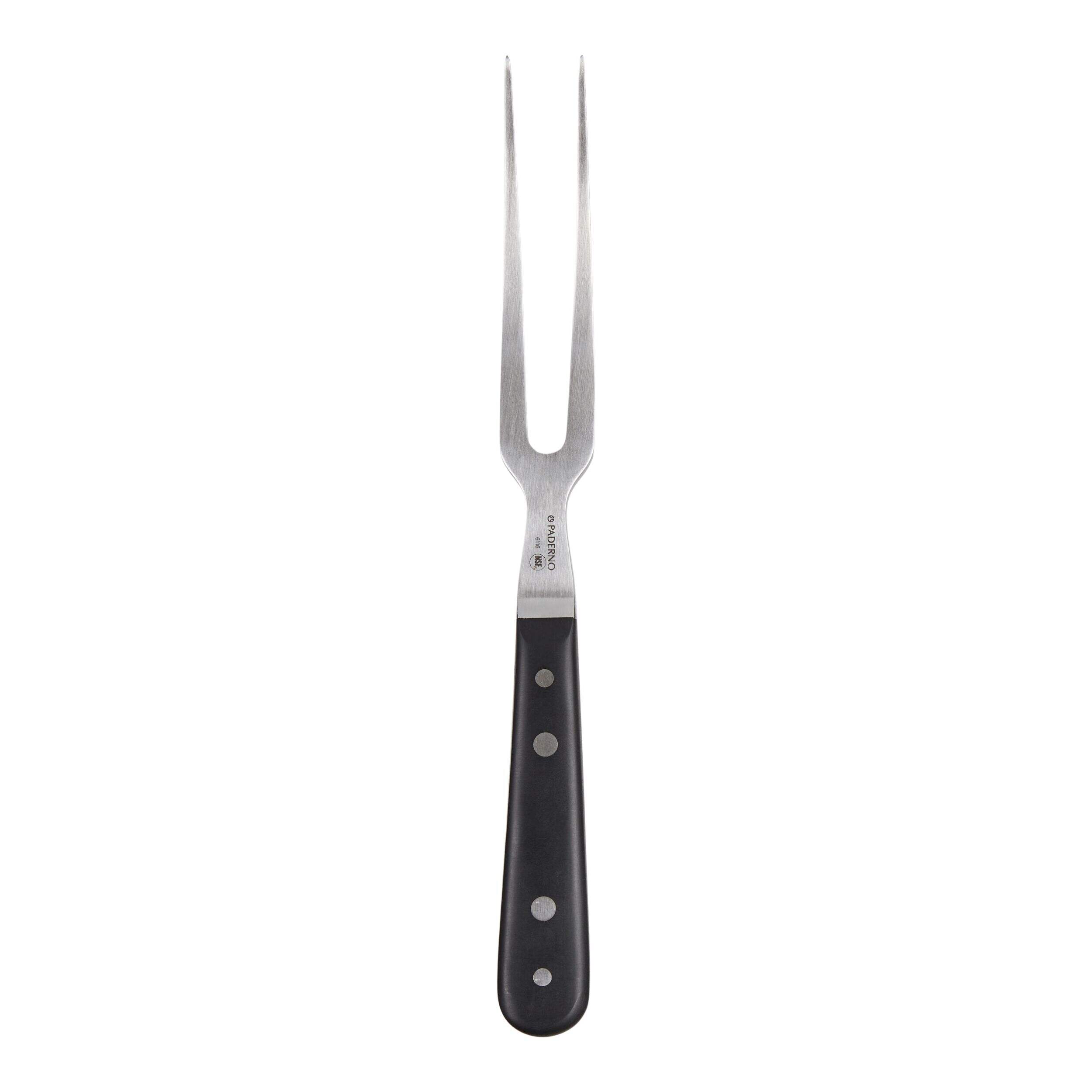 Paderno Professional Montgomery Fully Forged Carving Fork, 4-in Front_Flat