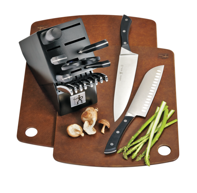Henckels Stainless Steel Aviara Knife Block Set, Ergonomic Grip